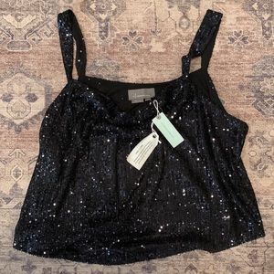 Anthropologie Sequined Tank Top - NWOT